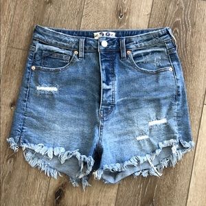 Free people curvy high rise shorts